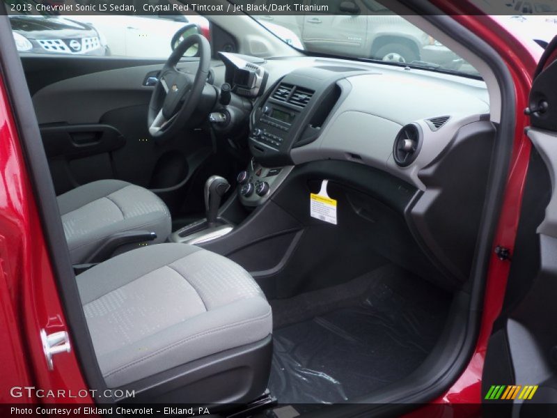 Crystal Red Tintcoat / Jet Black/Dark Titanium 2013 Chevrolet Sonic LS Sedan