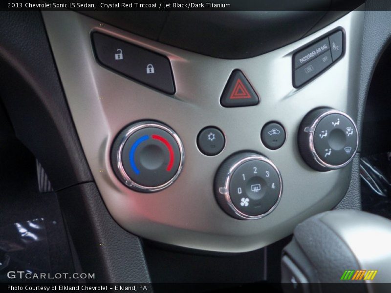 Crystal Red Tintcoat / Jet Black/Dark Titanium 2013 Chevrolet Sonic LS Sedan