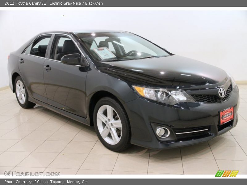 Cosmic Gray Mica / Black/Ash 2012 Toyota Camry SE