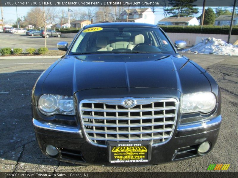 Brilliant Black Crystal Pearl / Dark Slate Gray/Light Graystone 2005 Chrysler 300 C HEMI