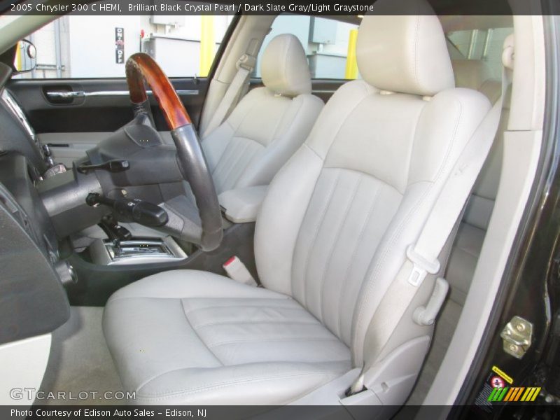 Brilliant Black Crystal Pearl / Dark Slate Gray/Light Graystone 2005 Chrysler 300 C HEMI
