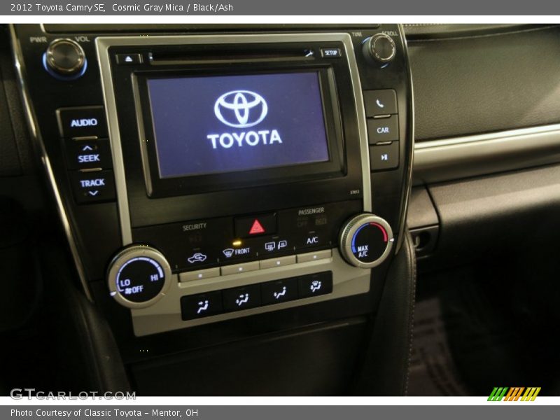 Cosmic Gray Mica / Black/Ash 2012 Toyota Camry SE