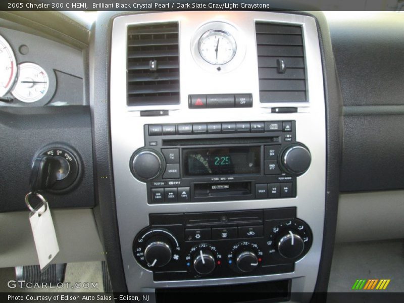 Brilliant Black Crystal Pearl / Dark Slate Gray/Light Graystone 2005 Chrysler 300 C HEMI