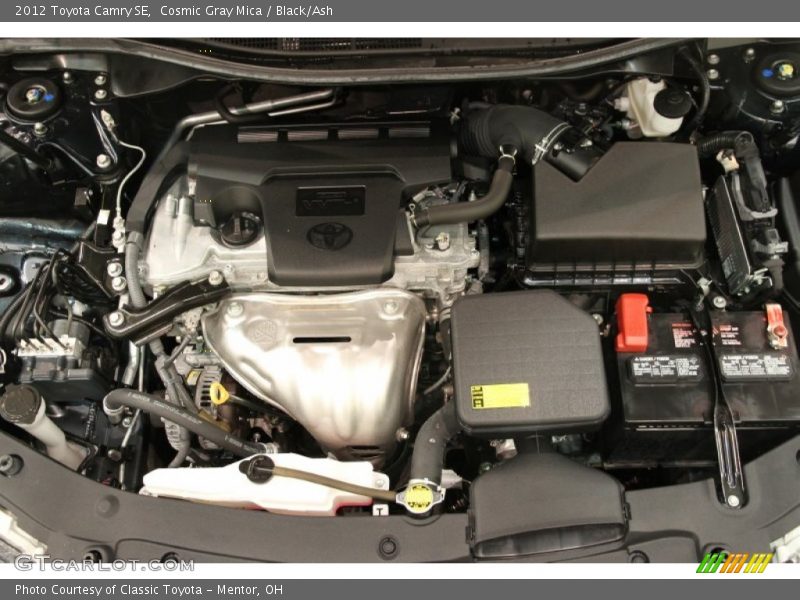 Cosmic Gray Mica / Black/Ash 2012 Toyota Camry SE