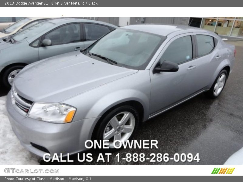 Billet Silver Metallic / Black 2013 Dodge Avenger SE