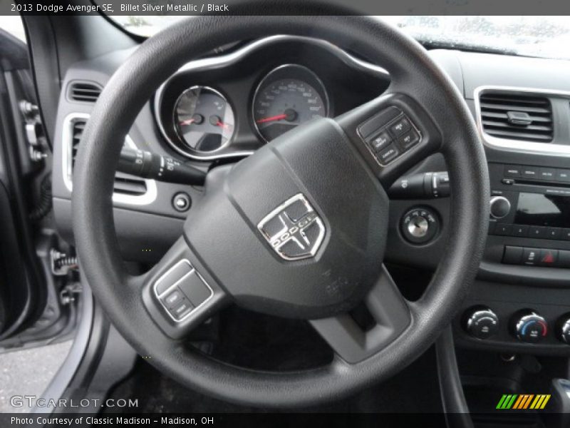 Billet Silver Metallic / Black 2013 Dodge Avenger SE
