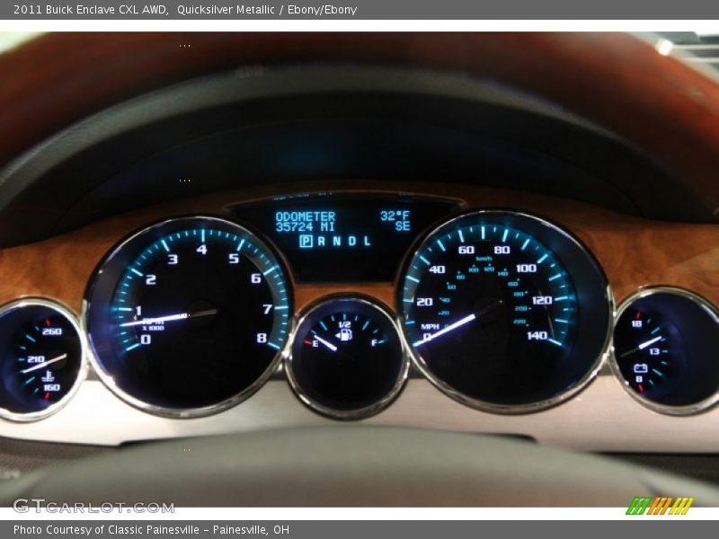 Quicksilver Metallic / Ebony/Ebony 2011 Buick Enclave CXL AWD