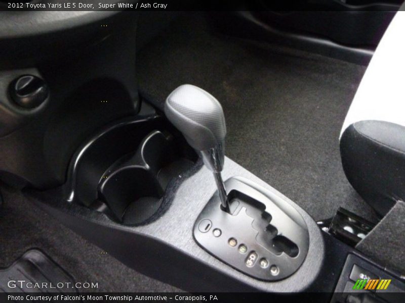 Super White / Ash Gray 2012 Toyota Yaris LE 5 Door