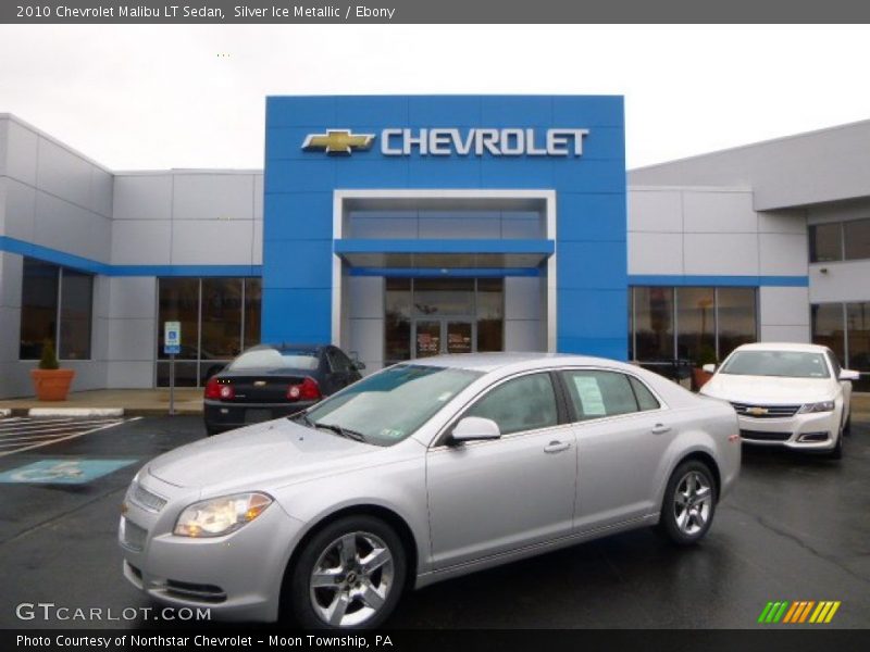 Silver Ice Metallic / Ebony 2010 Chevrolet Malibu LT Sedan