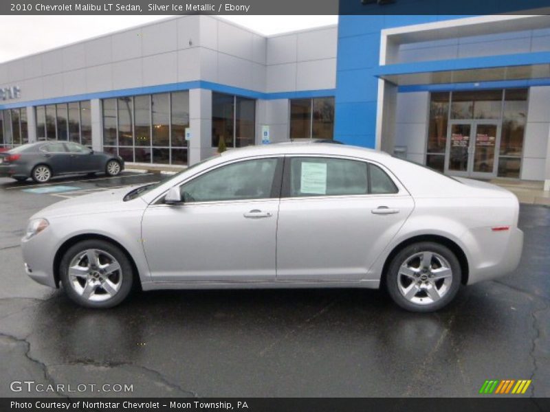 Silver Ice Metallic / Ebony 2010 Chevrolet Malibu LT Sedan