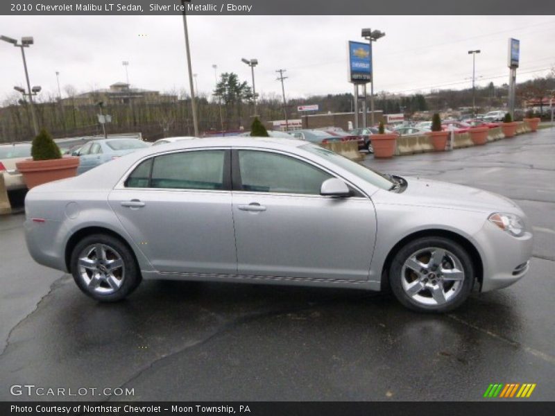 Silver Ice Metallic / Ebony 2010 Chevrolet Malibu LT Sedan
