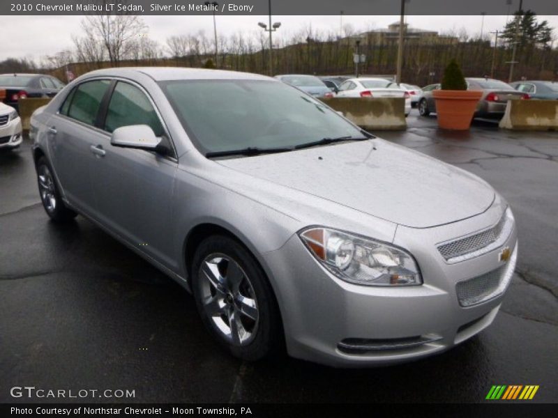 Silver Ice Metallic / Ebony 2010 Chevrolet Malibu LT Sedan