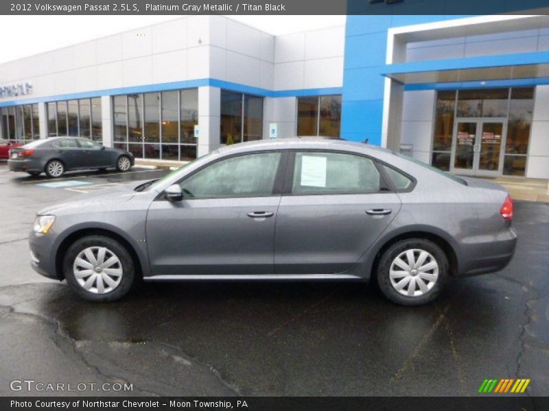 Platinum Gray Metallic / Titan Black 2012 Volkswagen Passat 2.5L S