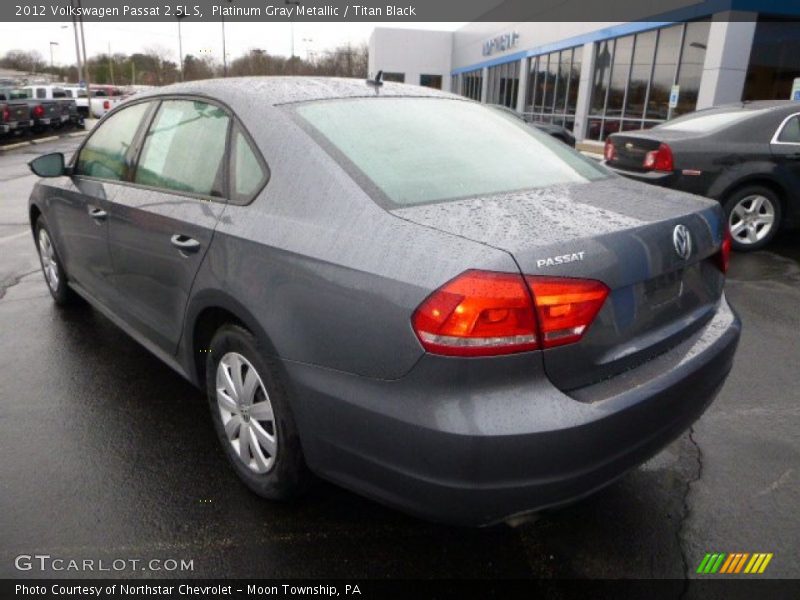 Platinum Gray Metallic / Titan Black 2012 Volkswagen Passat 2.5L S