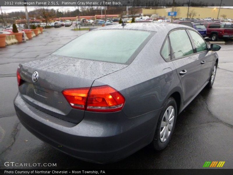 Platinum Gray Metallic / Titan Black 2012 Volkswagen Passat 2.5L S