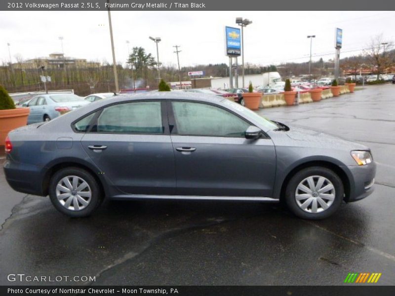 Platinum Gray Metallic / Titan Black 2012 Volkswagen Passat 2.5L S