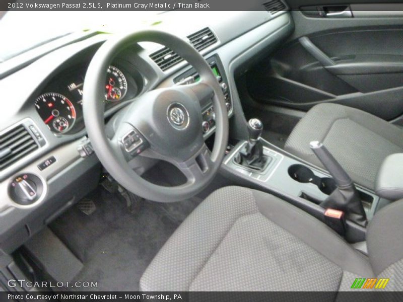 Titan Black Interior - 2012 Passat 2.5L S 