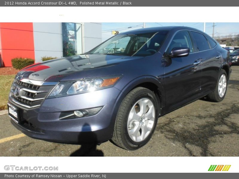 Polished Metal Metallic / Black 2012 Honda Accord Crosstour EX-L 4WD