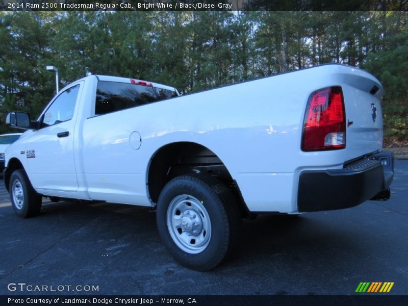 Bright White / Black/Diesel Gray 2014 Ram 2500 Tradesman Regular Cab