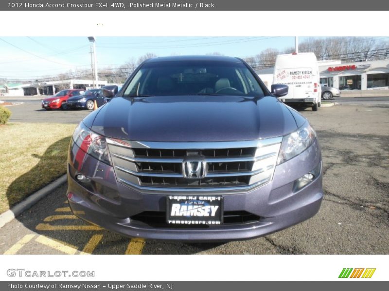 Polished Metal Metallic / Black 2012 Honda Accord Crosstour EX-L 4WD