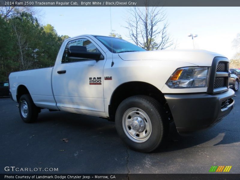 Bright White / Black/Diesel Gray 2014 Ram 2500 Tradesman Regular Cab