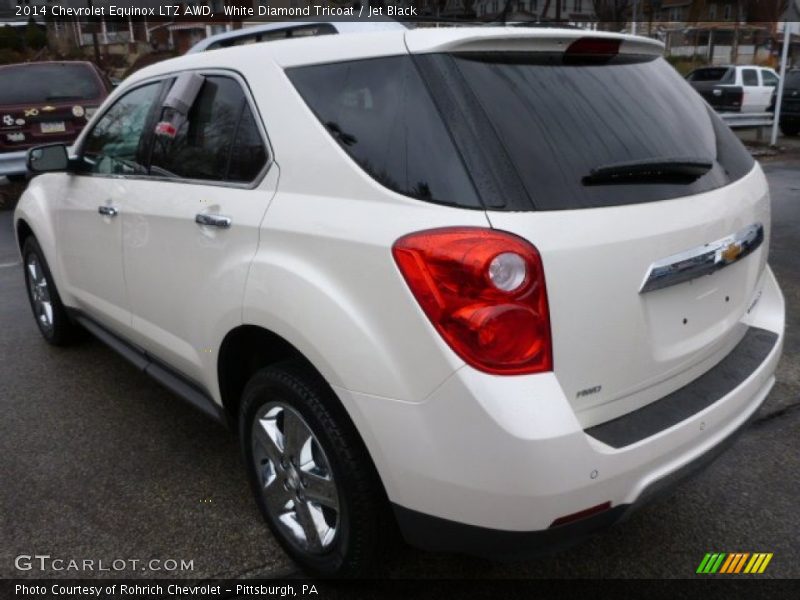 White Diamond Tricoat / Jet Black 2014 Chevrolet Equinox LTZ AWD