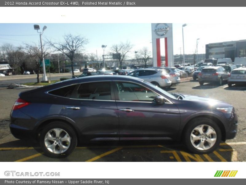 Polished Metal Metallic / Black 2012 Honda Accord Crosstour EX-L 4WD