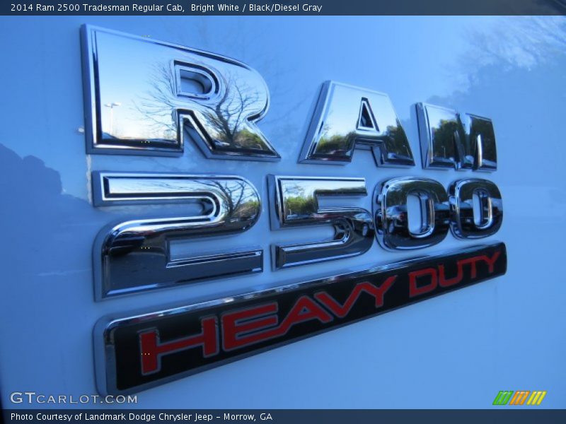 Bright White / Black/Diesel Gray 2014 Ram 2500 Tradesman Regular Cab