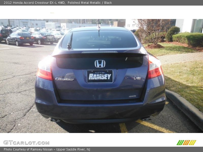 Polished Metal Metallic / Black 2012 Honda Accord Crosstour EX-L 4WD