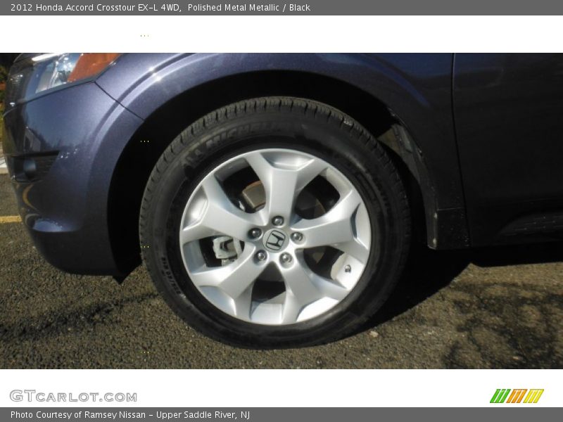 Polished Metal Metallic / Black 2012 Honda Accord Crosstour EX-L 4WD