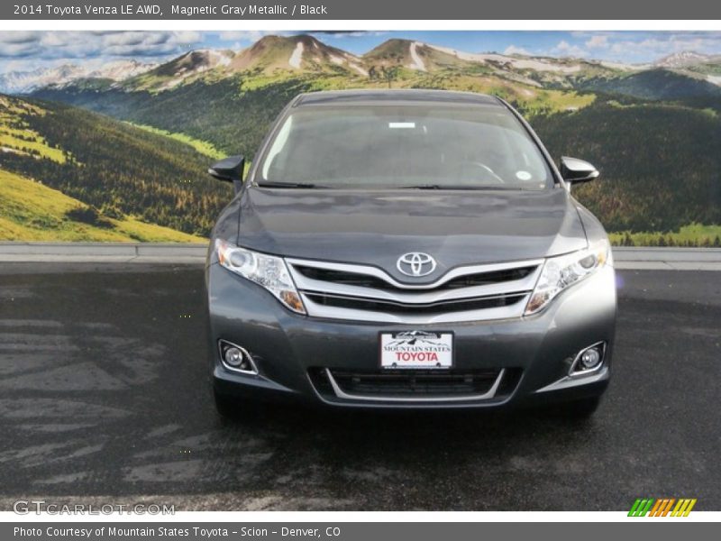 Magnetic Gray Metallic / Black 2014 Toyota Venza LE AWD