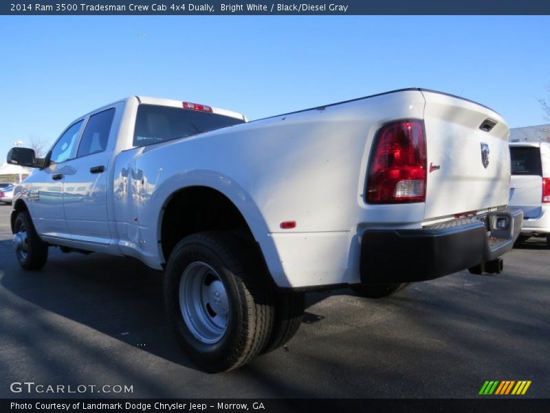 Bright White / Black/Diesel Gray 2014 Ram 3500 Tradesman Crew Cab 4x4 Dually