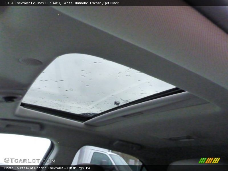 White Diamond Tricoat / Jet Black 2014 Chevrolet Equinox LTZ AWD