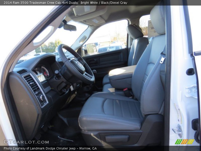 Bright White / Black/Diesel Gray 2014 Ram 3500 Tradesman Crew Cab 4x4 Dually