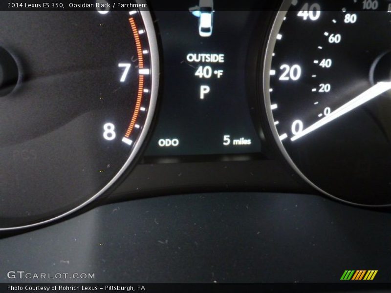 Obsidian Black / Parchment 2014 Lexus ES 350