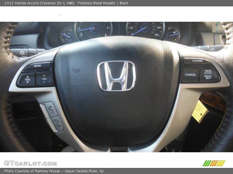 Polished Metal Metallic / Black 2012 Honda Accord Crosstour EX-L 4WD