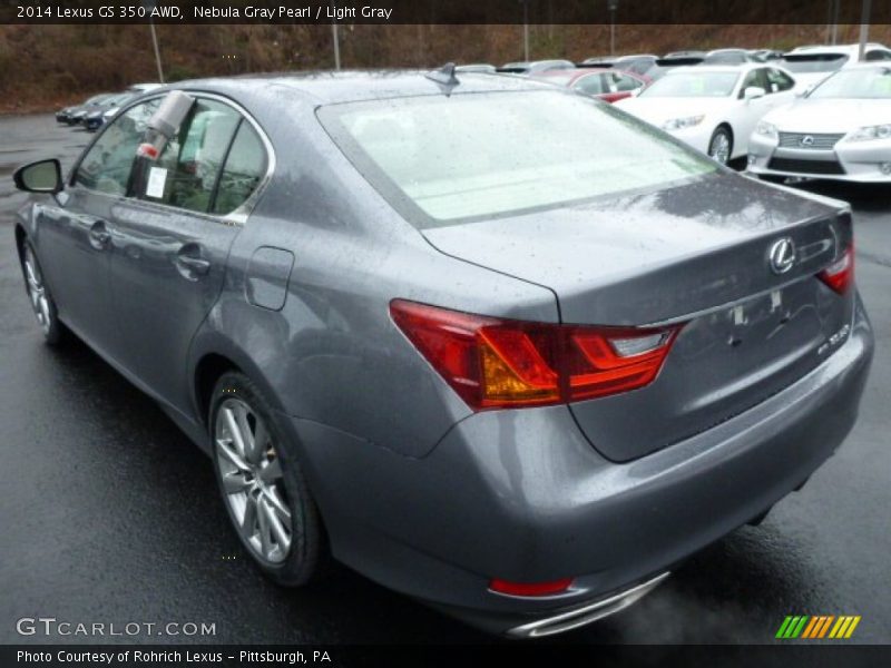 Nebula Gray Pearl / Light Gray 2014 Lexus GS 350 AWD
