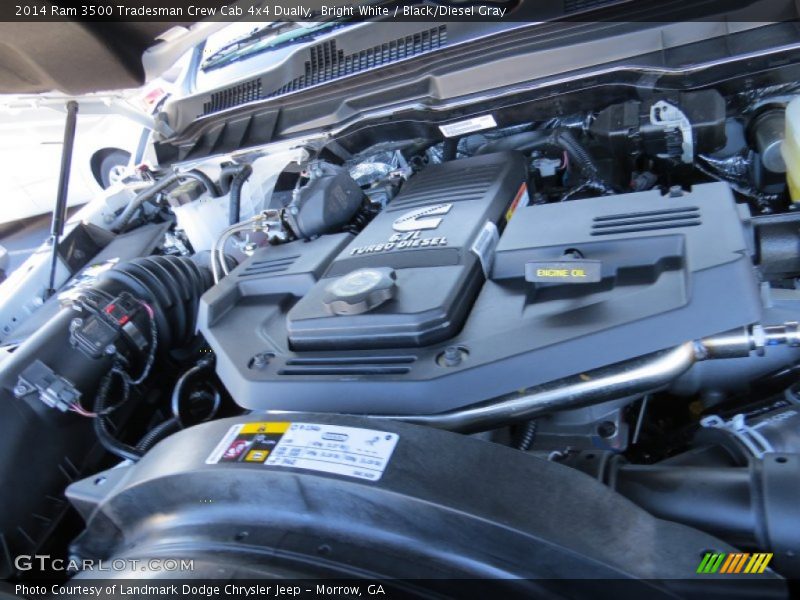  2014 3500 Tradesman Crew Cab 4x4 Dually Engine - 6.7 Liter OHV 24-Valve Cummins Turbo-Diesel Inline 6 Cylinder