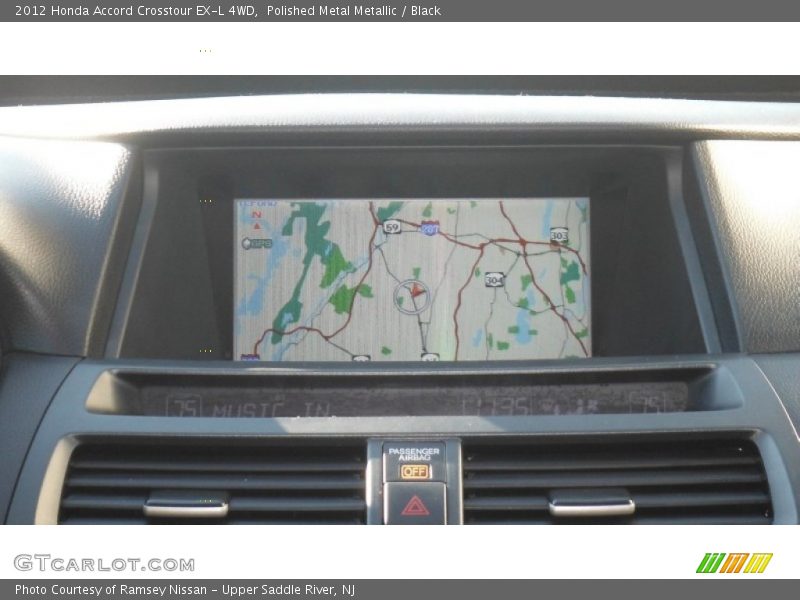 Polished Metal Metallic / Black 2012 Honda Accord Crosstour EX-L 4WD