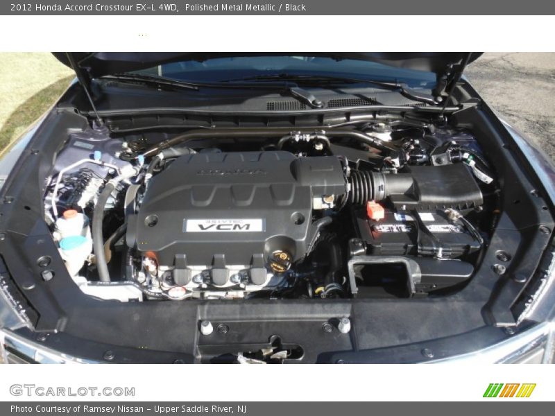 Polished Metal Metallic / Black 2012 Honda Accord Crosstour EX-L 4WD