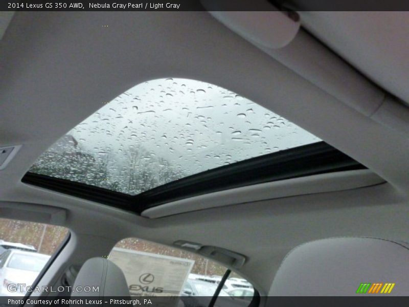 Nebula Gray Pearl / Light Gray 2014 Lexus GS 350 AWD