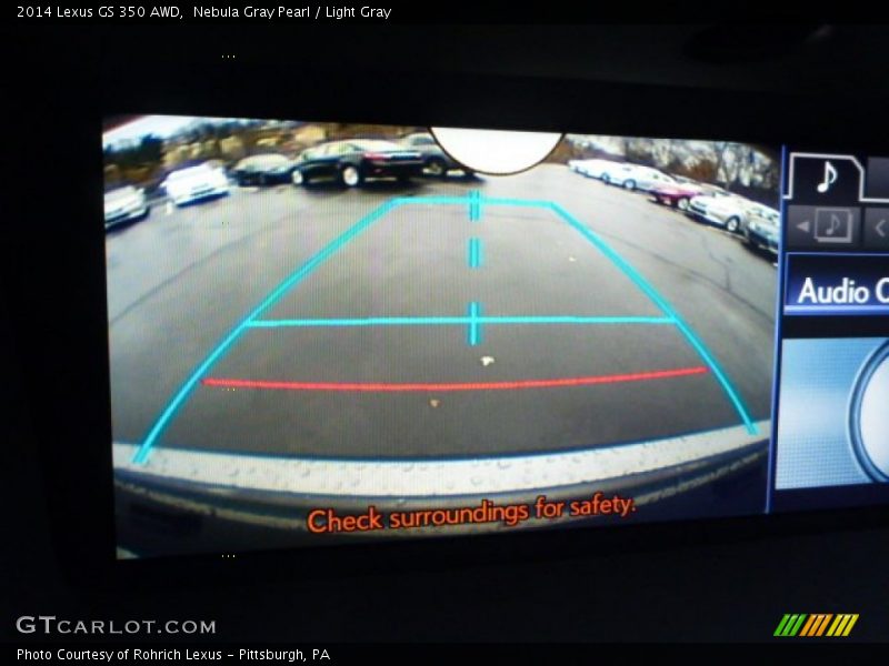 Nebula Gray Pearl / Light Gray 2014 Lexus GS 350 AWD