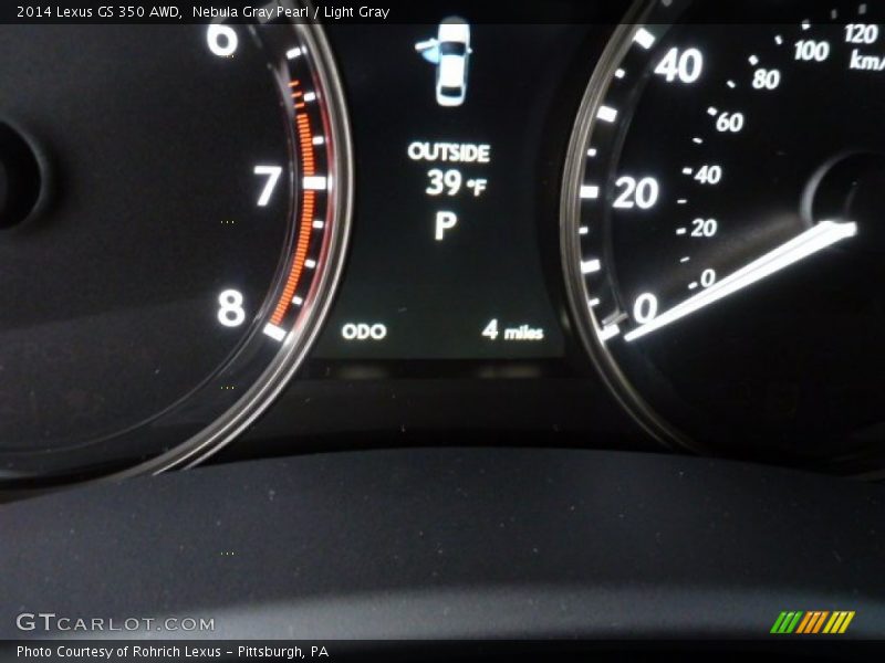 Nebula Gray Pearl / Light Gray 2014 Lexus GS 350 AWD