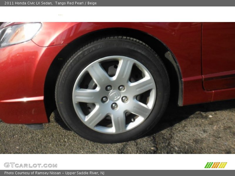 Tango Red Pearl / Beige 2011 Honda Civic LX Sedan