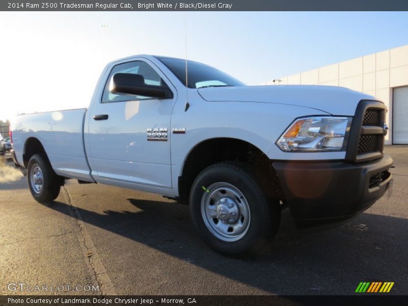 Bright White / Black/Diesel Gray 2014 Ram 2500 Tradesman Regular Cab