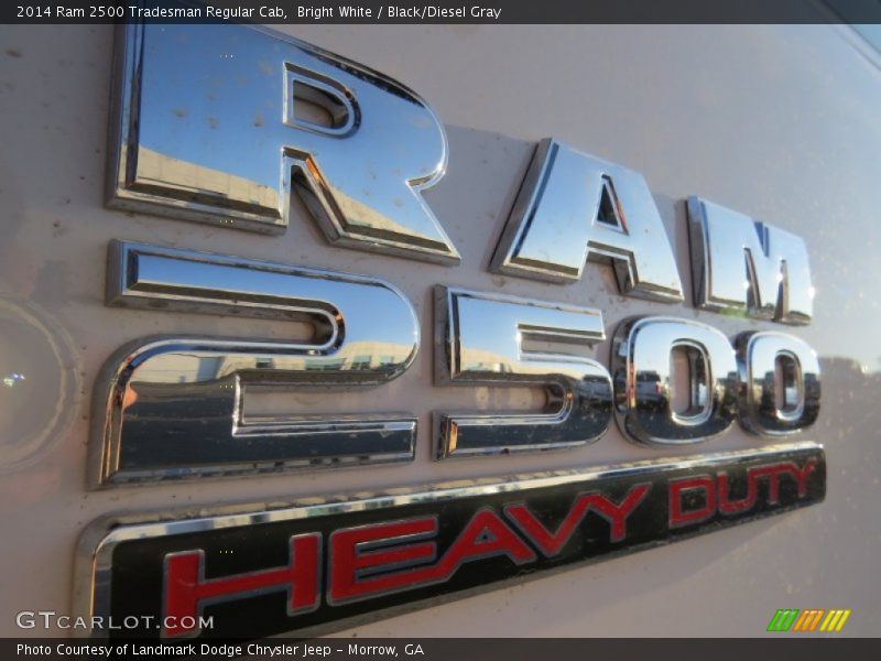 Bright White / Black/Diesel Gray 2014 Ram 2500 Tradesman Regular Cab