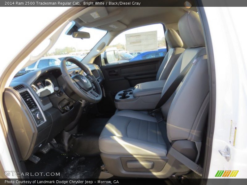 Bright White / Black/Diesel Gray 2014 Ram 2500 Tradesman Regular Cab