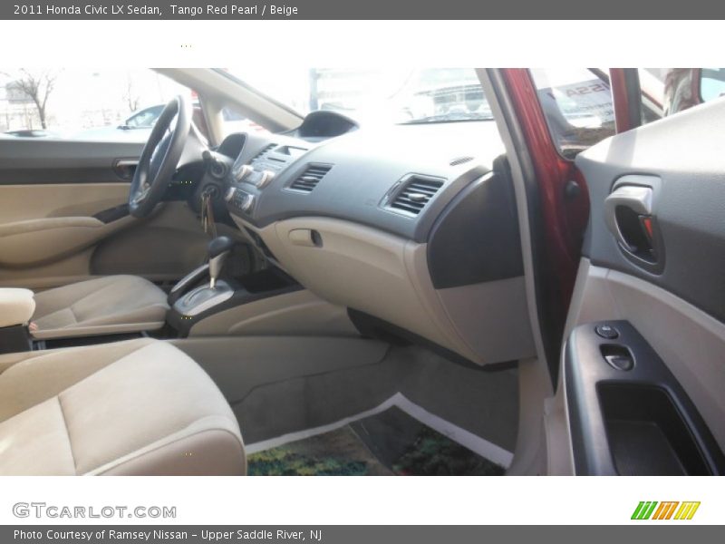 Tango Red Pearl / Beige 2011 Honda Civic LX Sedan
