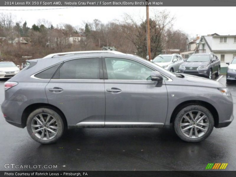 Nebula Gray Pearl / F Sport Black/Ebony Bird's Eye Maple 2014 Lexus RX 350 F Sport AWD