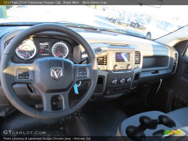 Bright White / Black/Diesel Gray 2014 Ram 2500 Tradesman Regular Cab